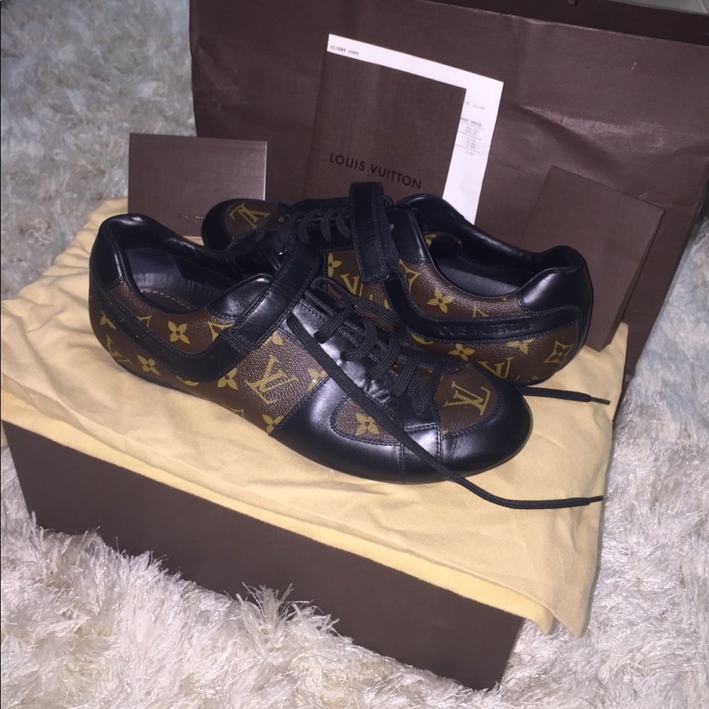 Men’s Louis Vuitton Globe-Trotter Sneakers size 9 - Picture 1 of 7